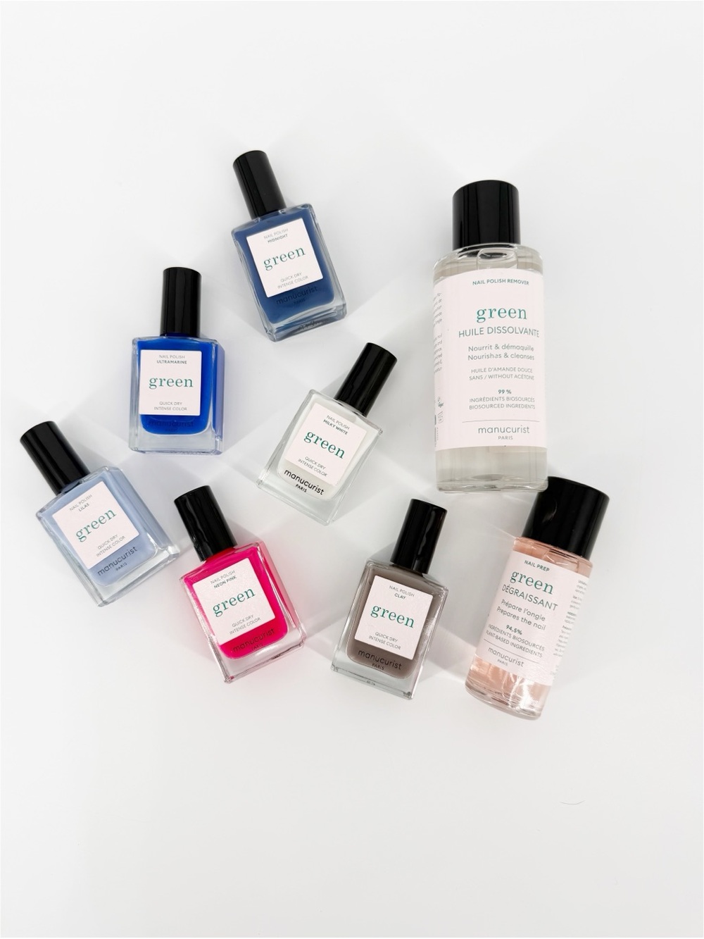 Manucurist Paris Nail Polish and Nail Prep and Remover New